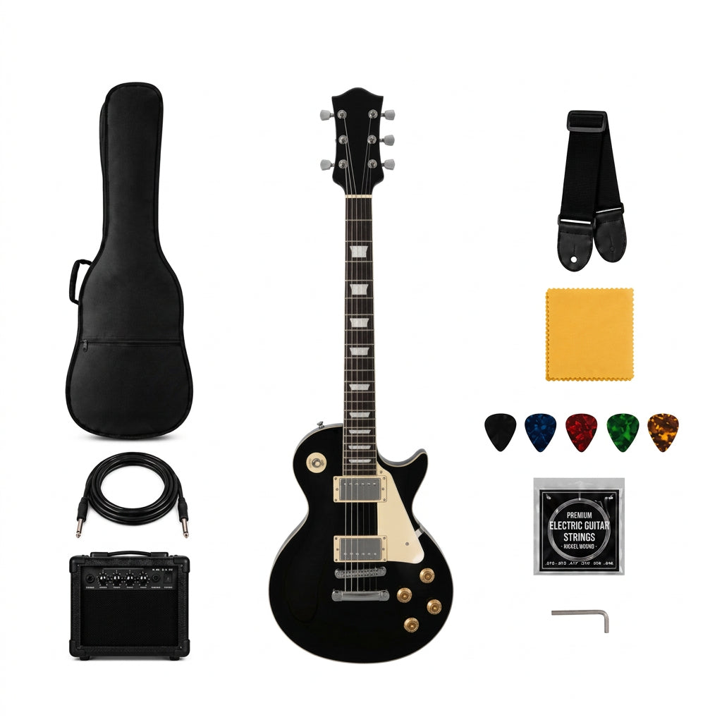 Electric Guitar β ECHO Black β SNEG410 with Package