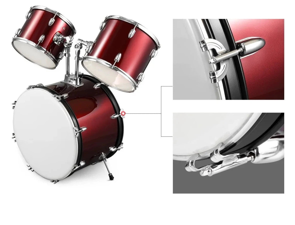 DRUM- JUNIOR-SN-J005 RED (WITH THRONE)