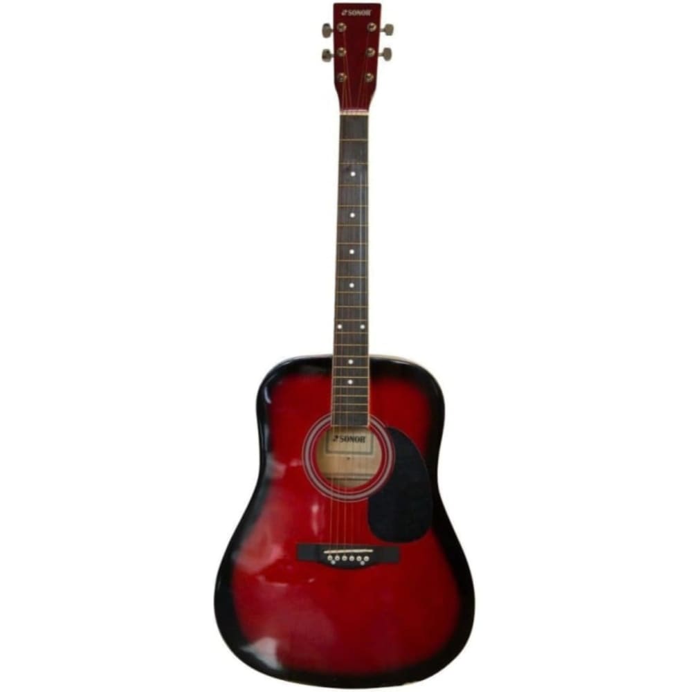 ACOUSTIC GUITAR-SNAG004-RED SUNBURST-SONOR-Acoustic guitar-Hawamusical-musical instruments-lebanon