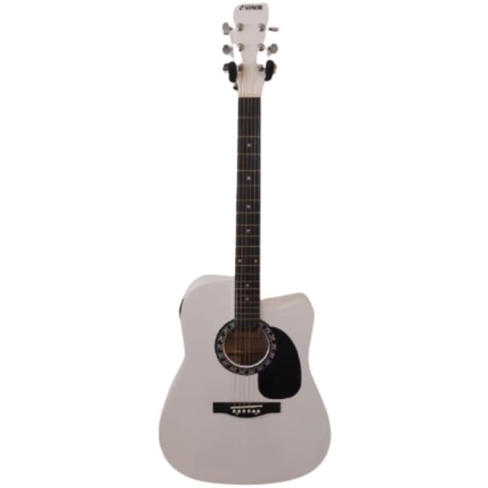 ACOUSTIC GUITAR-SNAG012-CUTAWAY-WHITE+EQ-SONOR-Acoustic guitar-Hawamusical-musical instruments-lebanon