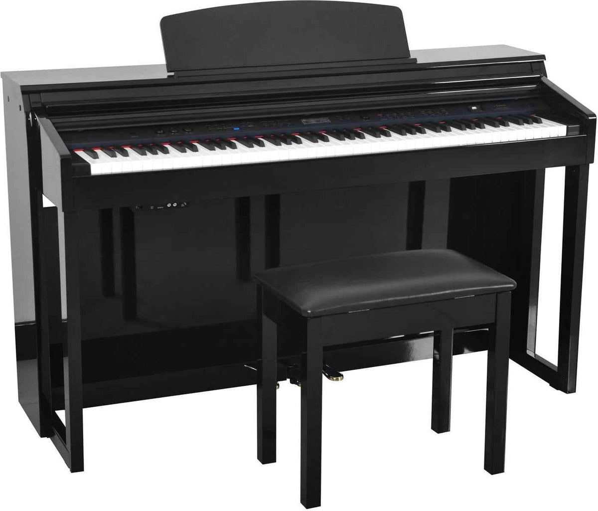 Artesia DP-150E+ Digital Piano – 88-Key Digital Piano with 137 Sounds, Bluetooth Audio, Recording & USB/MIDI for Beginners & Professional - Black (with bench) - Hawamusical - Lebanon
