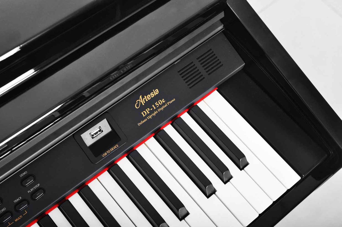 Artesia DP-150E+ Digital Piano – 88-Key Digital Piano with 137 Sounds, Bluetooth Audio, Recording & USB/MIDI for Beginners & Professional - Black (with bench) - Hawamusical - Lebanon