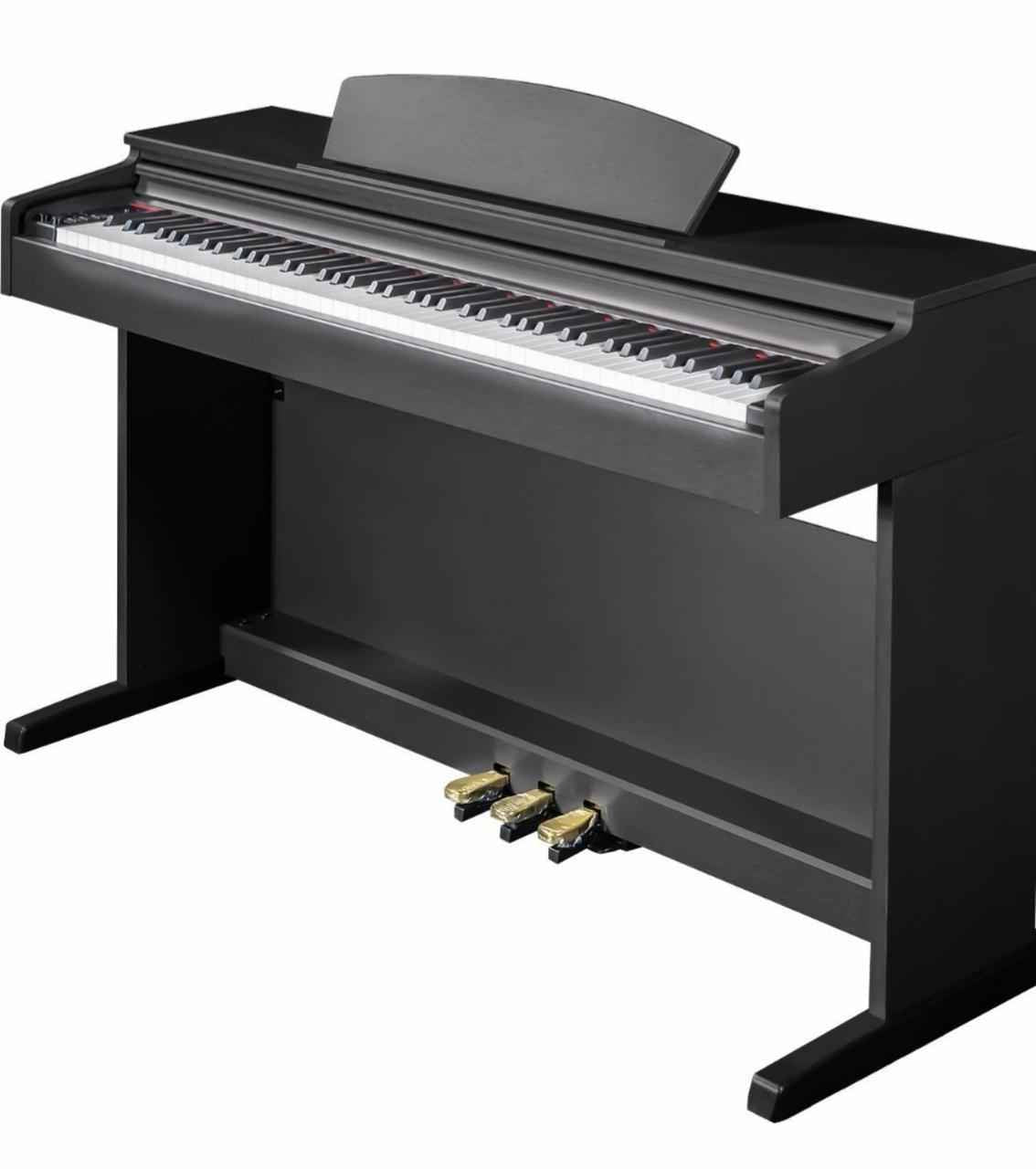 Artesia A100 Digital Piano – 88-Key Weighted Hammer-Action Piano with 3 Pedals & Furniture-Style Design - Black (with bench) - Hawamusical - Lebanon