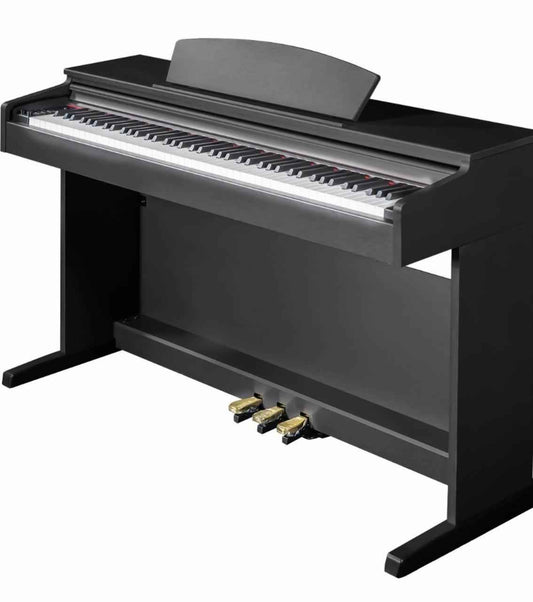 Artesia A100 Digital Piano – 88-Key Weighted Hammer-Action Piano with 3 Pedals & Furniture-Style Design - Black (with bench) - Hawamusical - Lebanon
