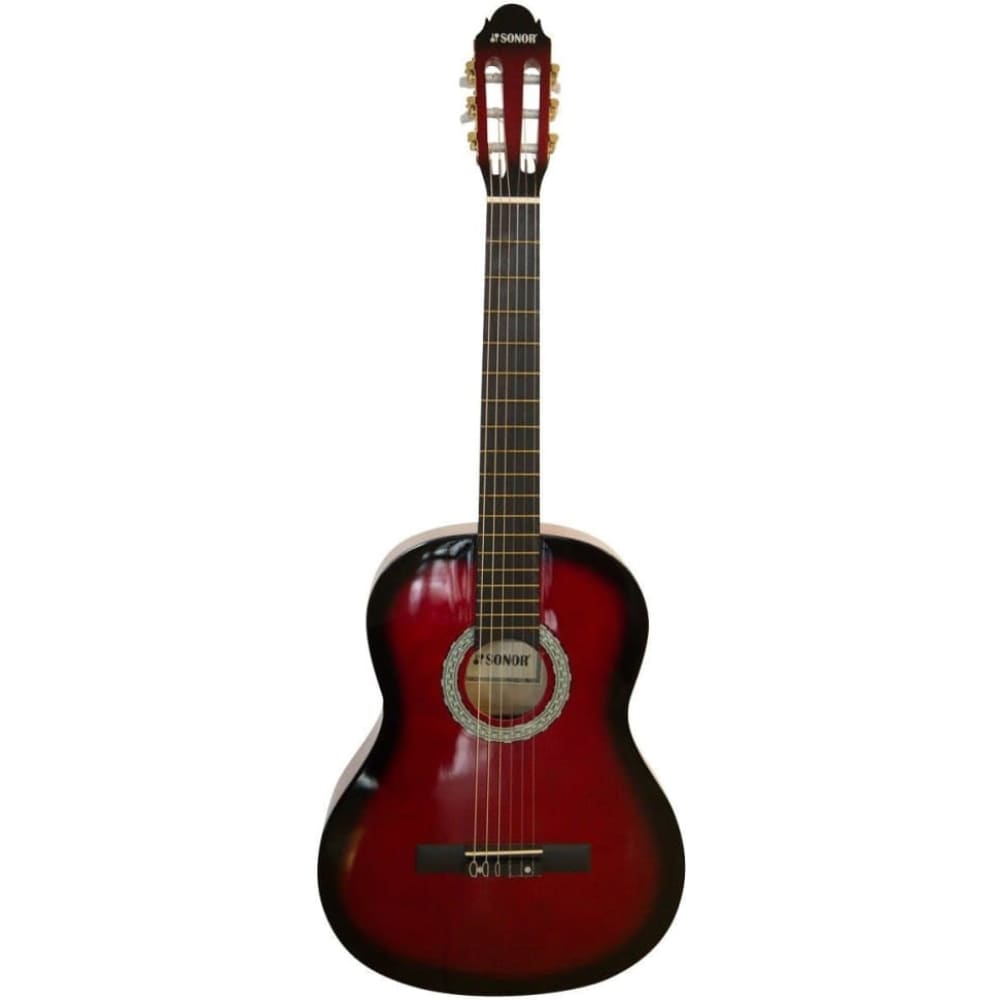 CLASSICAL GUITAR-SNCG006-RED SUNBURST-SONOR-Classical Guitar-Hawamusical-musical instruments-lebanon