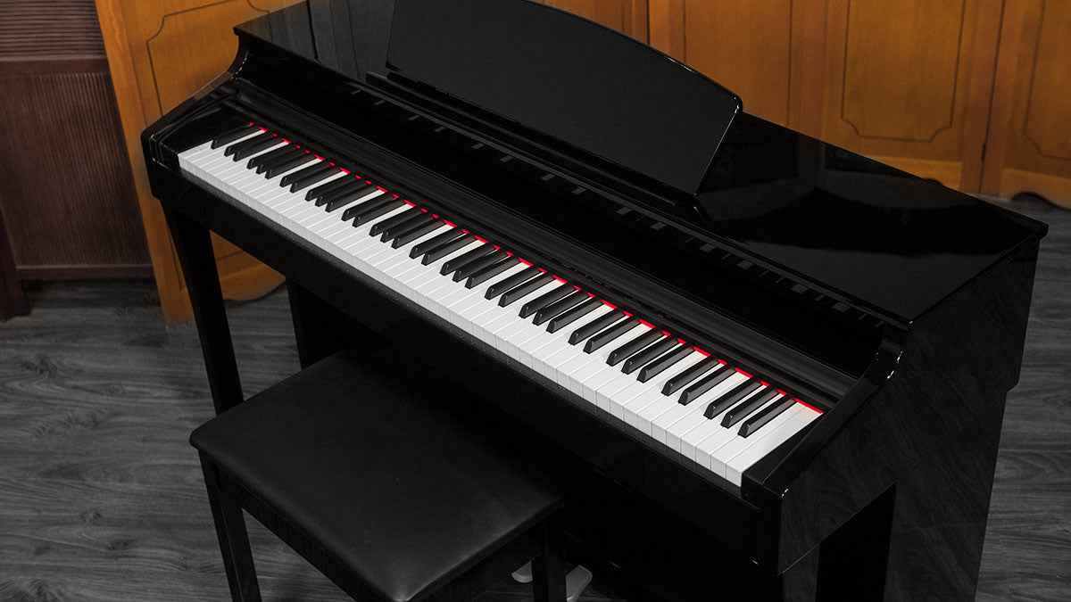 Artesia DP-150E+ Digital Piano – 88-Key Digital Piano with 137 Sounds, Bluetooth Audio, Recording & USB/MIDI for Beginners & Professional - Black (with bench) - Hawamusical - Lebanon