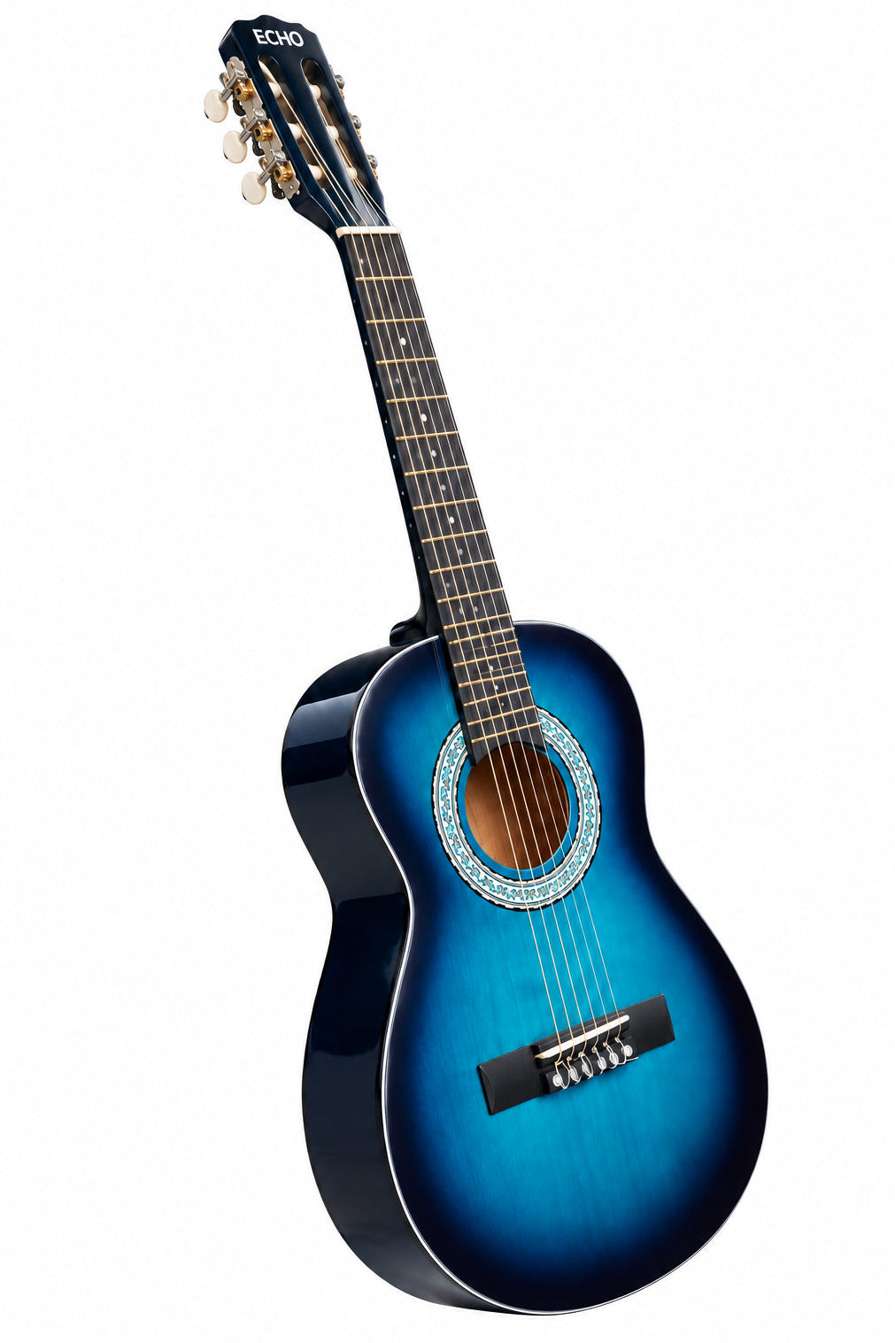Classical Guitar – Blue Sunburst – Size 4/4 – ECHO – SNCG006 - Hawamusical - Lebanon