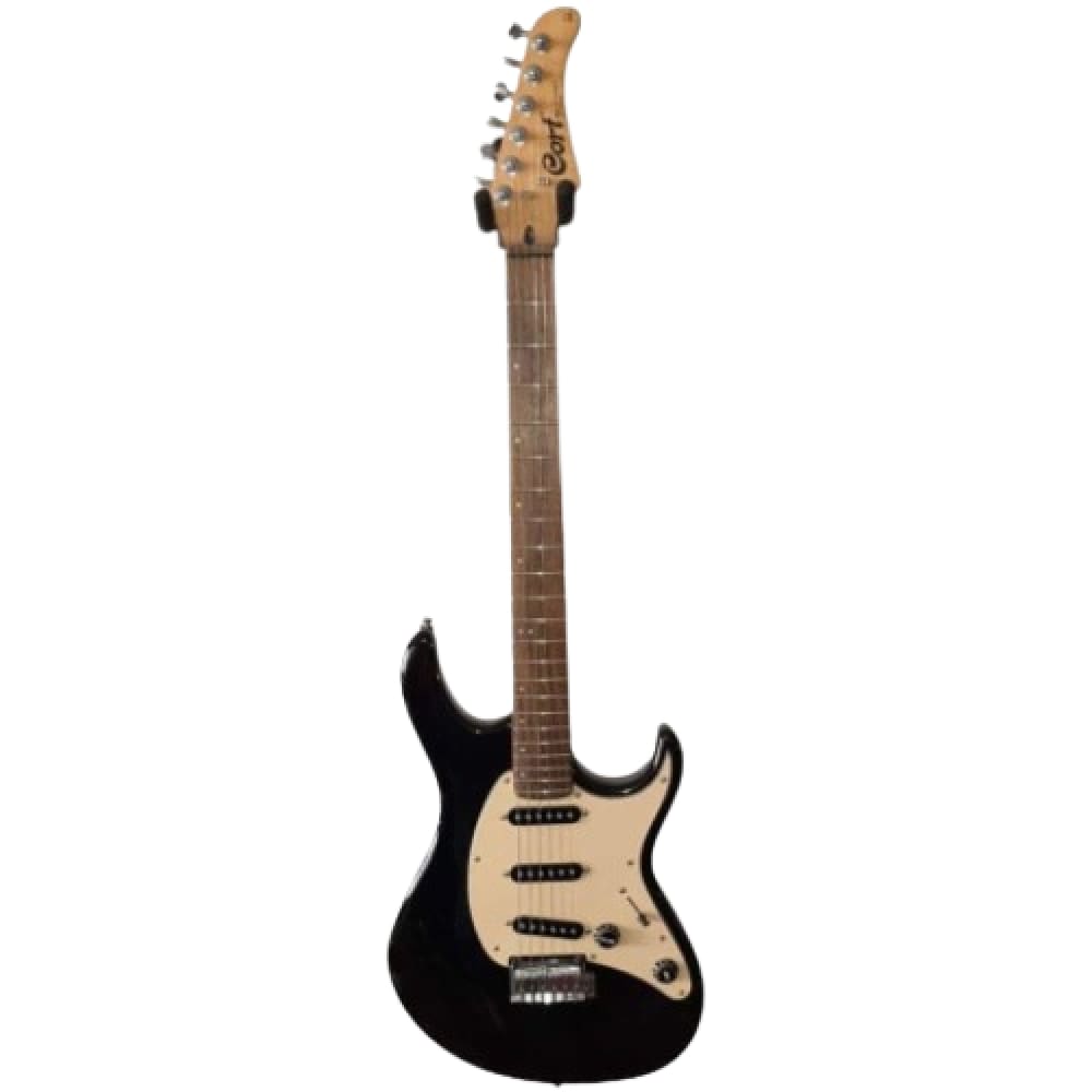ELECTRIC GUITAR- BLACK AND WHITE- CORT-Electric guitar-Hawamusical-musical instruments-lebanon