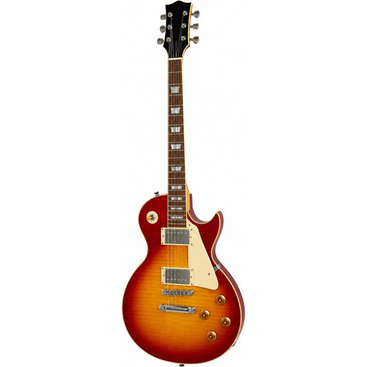 Echo SNEG410 Electric Guitar – Honey Sunburst Les Paul-Style Guitar with 15W Amplifier, 2 Humbuckers & Accessories - Hawamusical - Lebanon