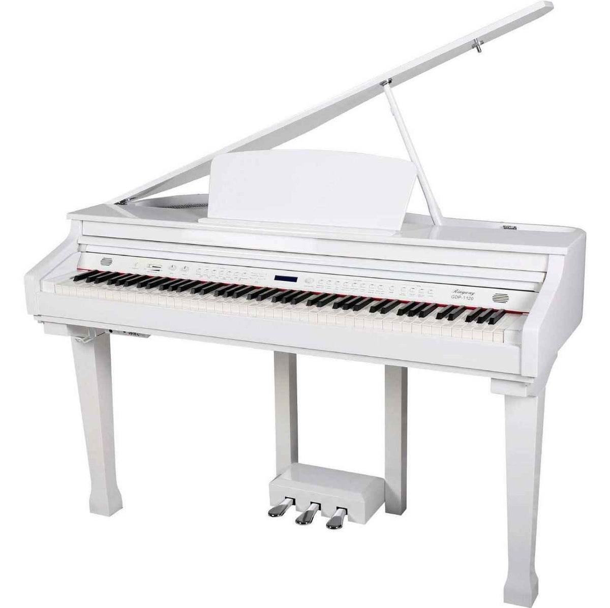 Ringway GDP-1120 Digital Piano – Weighted-Key Digital Piano for Beginners & Professional - White (with bench) - Hawamusical - Lebanon