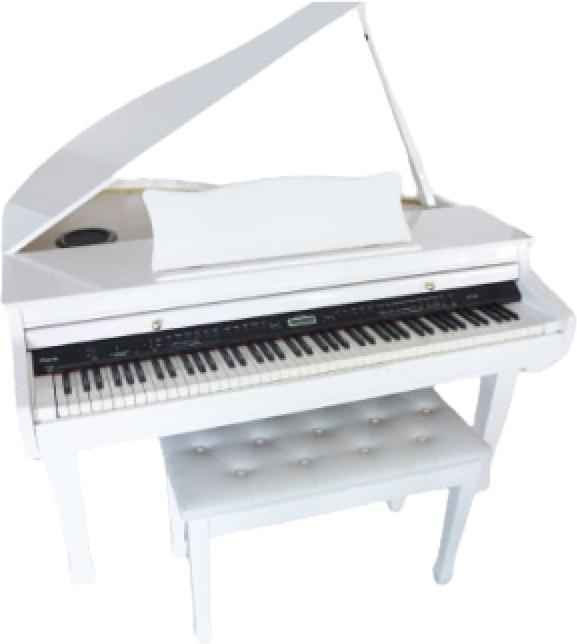 Ringway GDP6300- Grand Digital Piano-White (with bench) - Hawamusical - Lebanon