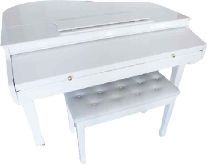 Ringway GDP6300- Grand Digital Piano-White (with bench) - Hawamusical - Lebanon