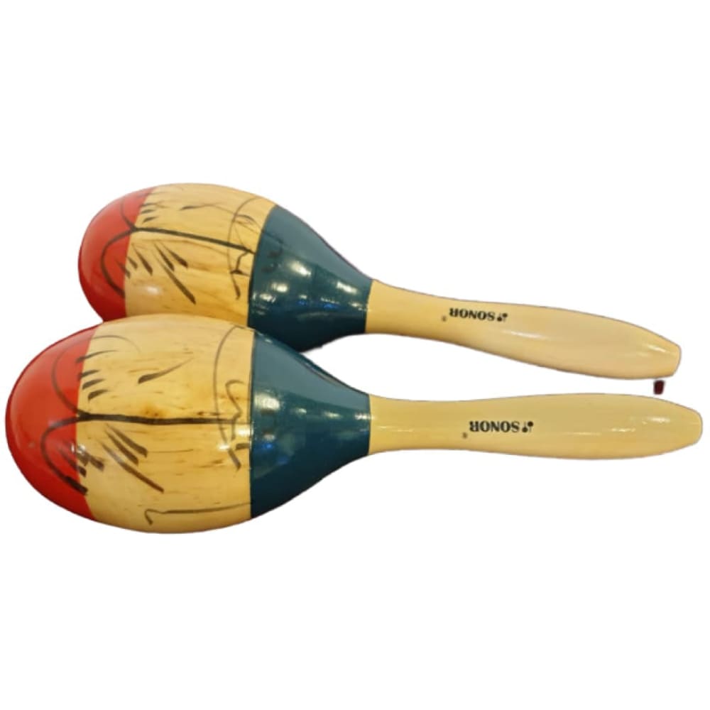 MARACAS - WOOD COLORED -BIG SIZE- SONOR-Maracas-Hawamusical-musical instruments-lebanon