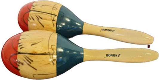 MARACAS - WOOD COLORED -BIG SIZE- ECHO - Hawamusical - Lebanon