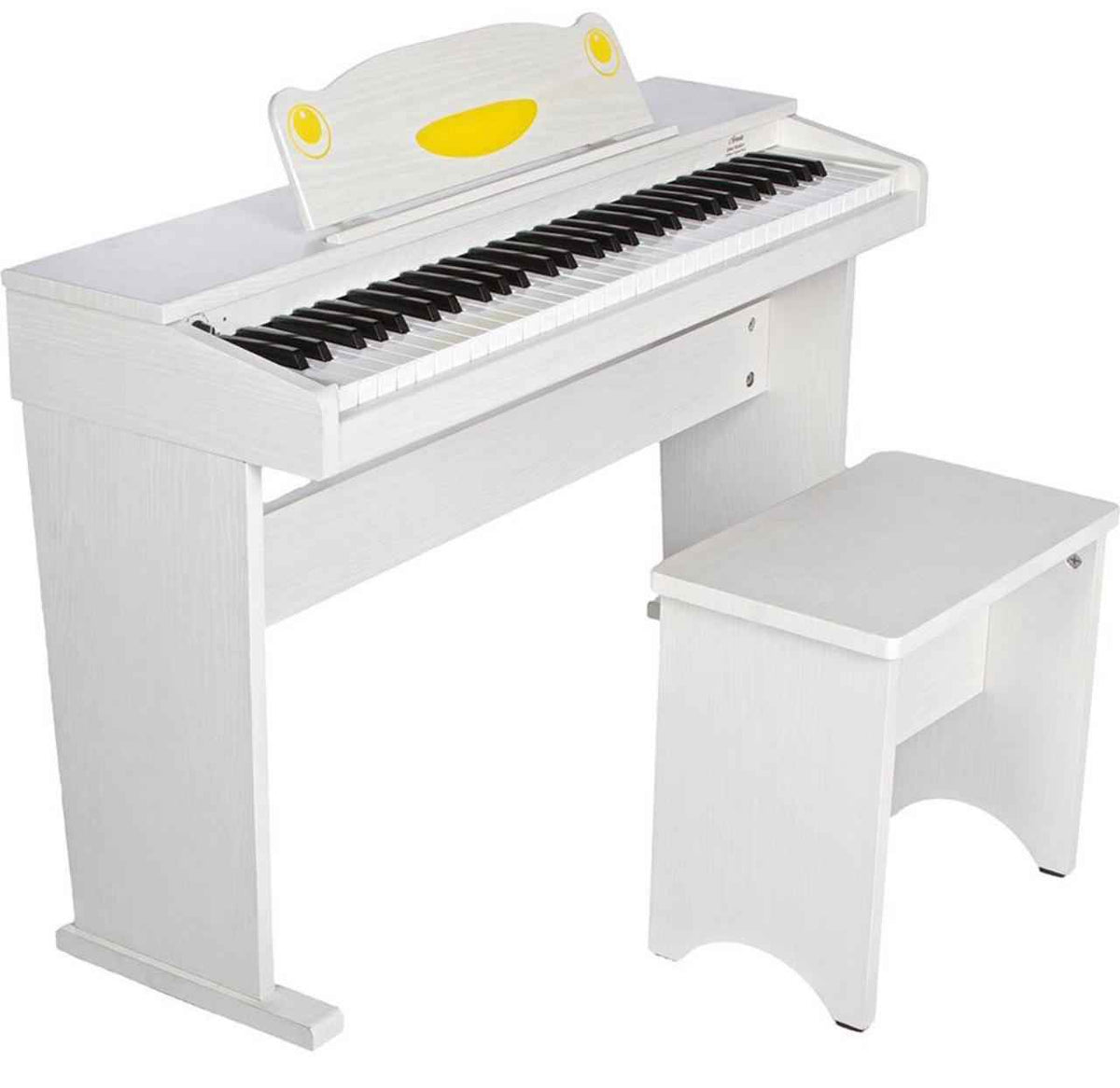 Artesia FUN-1 Kids Digital Piano – 61-Key Velocity-Sensitive Keyboard for Children - White (with bench) - Hawamusical - Lebanon
