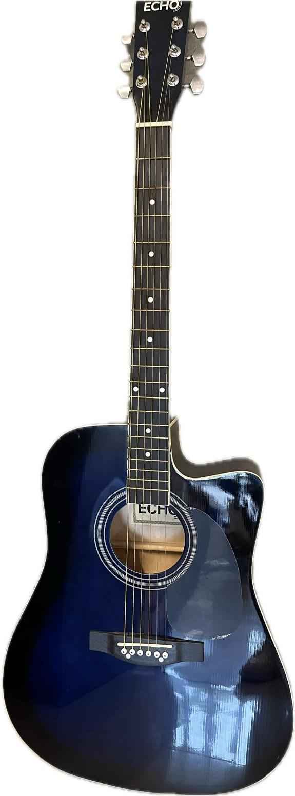 ACOUSTIC GUITAR-SNAG012-CUTAWAY-BLUE+EQ-ECHO - Hawamusical - Lebanon
