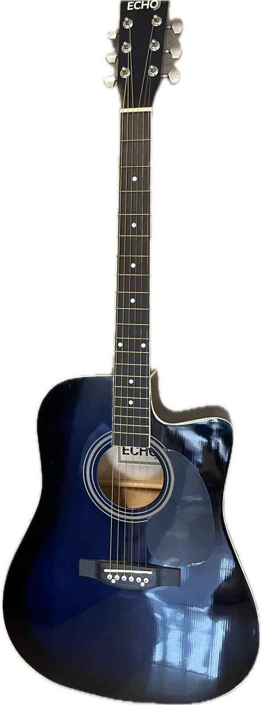 ACOUSTIC GUITAR-SNAG012-CUTAWAY-BLUE+EQ-ECHO - Hawamusical - Lebanon