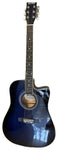 ACOUSTIC GUITAR-SNAG012-CUTAWAY-BLUE+EQ-ECHO
