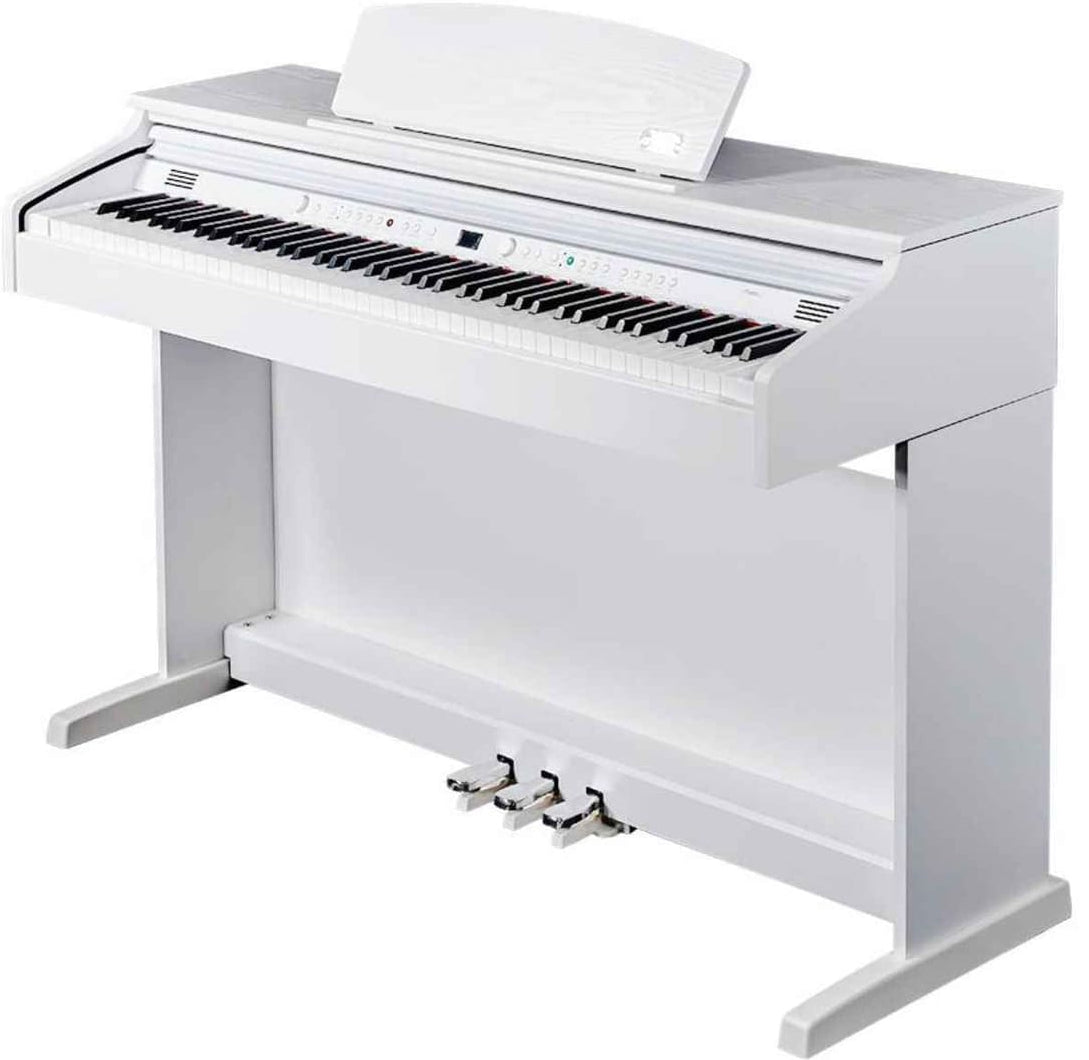 Artesia DP-10E Digital Piano – 88 Weighted Keys with 137 Voices, 100 Styles, Learning Tools & Recording - White (with bench) - Hawamusical - Lebanon