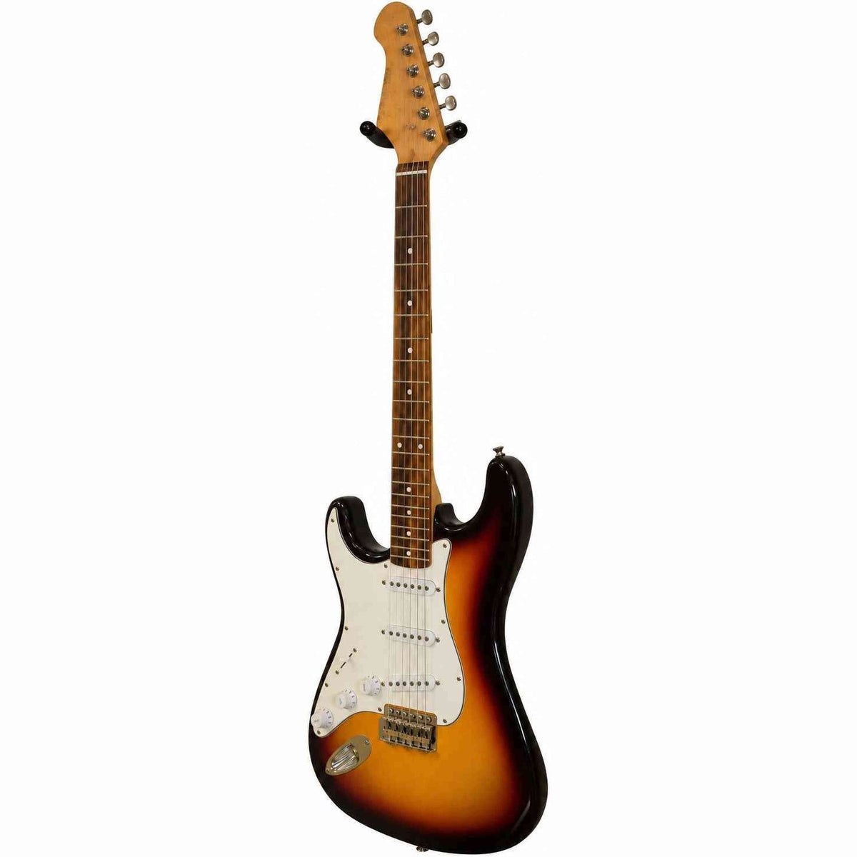 Echo SNEG220 Left-Handed Electric Guitar – Sunburst Finish with 15W Amplifier, Bag, Strap & Accessories