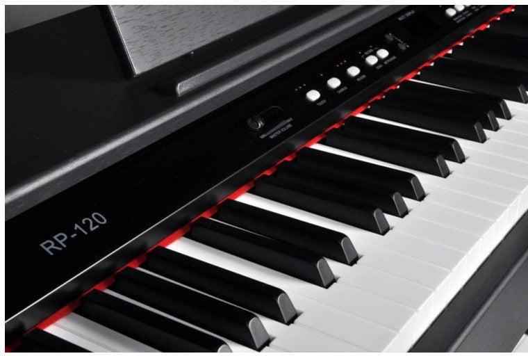 Ringway RP120 Digital Piano – 88-Key Graded Hammer Action, 16 Voices, Recording & USB/MIDI - (with bench) - Hawamusical - Lebanon